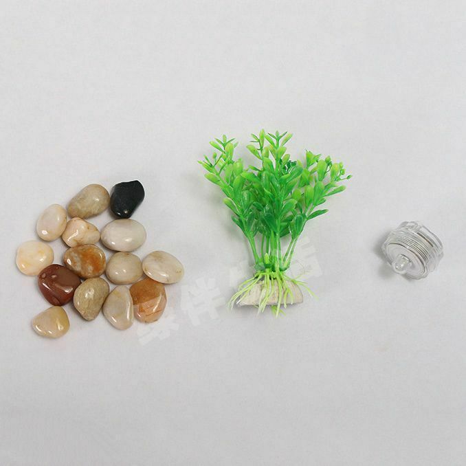 LED Mini Fish Tank Aquarium Self Cleaning Fish Tank Bowl Convenient Desk Aq