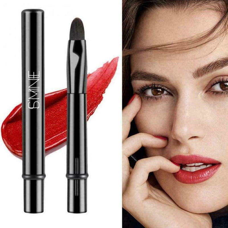 2-in-1 Beauty Retractable Lip Eyeliner Brushes Makeup 1pcs A Tools Cosmetic O5C5