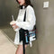 Transparent PVC Shoulder Messenger Bag Unisex Casual Crossbody Bags (Red)
