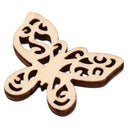 50Pcs Mix Hollow Butterfly Wooden Ornament DIY Craft Art Decoration Scrap â„–[