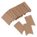 100X Blank Kraft Jewelry Price Wedding Label String Price Tags With String 20mME