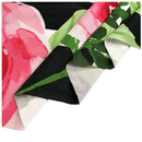 7x5ft photography backdrops Black and white stripe watercolor pink flower b
