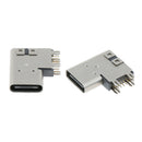 2 Pieces Type-C Female Seat To USB 3.1 Female Seat For Smart Phones