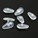 4 Pairs Soft Screw-On Silicone Eyeglass Sunglass Glasses Nose Pads Repair Tooll