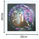 Special Shaped Diamond Painting girl 5D Partial Drill Cross Stitch Home decor %a