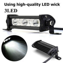 4inch 9W 3 LED 6000K Spot Beam Work Light Bar Lamp Suv Boat Offroad Truck M3c
