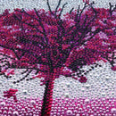 Purple Love Heart Tree Landscape Diy 5D Diamond Embroidery Crystal Full Spe