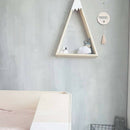 2Pcs Nordic Style Hanging Wooden House Shelf Wall Mounted Creative Home Dec