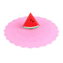 Cartoon Fruit Dustproof Reusable Silicone Cup Cover Seal Lid (Watermelon) A