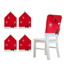 Christmas Holiday Santa Chair Hat Cover Tablecloth Christmas Party Table Di