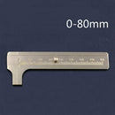Mini 80mm Solid Brass Sliding Gauge Vernier Caliper Ruler Pocket Measuring Tools