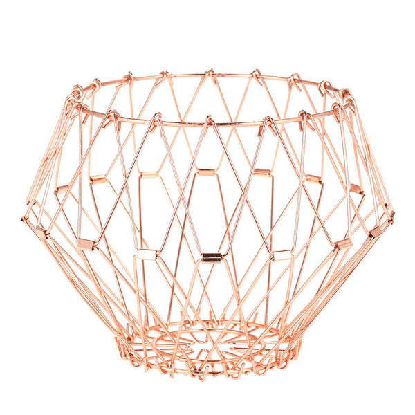 3pcs Hollow Wire Fruit Snacks Baskets Vegetables Container Home Decoration