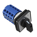 LW28-20M08/4 3 Position Rotary Cam Changeover Switch Ui 550V Ith 20A, Blue+SE8Q7