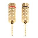2Pieces 2mm Speaker Wire Plug Banana Connector Screw Lock