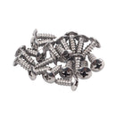 19Pcs Pickguard Cover Plate Stainless Steel Screws for Electric Guitar Bass Del