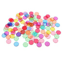 100Pcs Metal Edge Plastic Round Chips For Scientific Magnetic Experimental