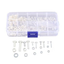 150Pcs M2 M2.5 M3 M4 M5 Nylon Hex Screw Bolt Nut Standoff Assortment Spacer