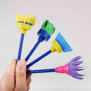 4Pcs/set DIY Sponge Drawing Paint Brushes Graffiti Toys Painting Gift Toys  X6F8