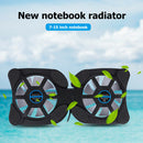 For Notebook PC Portable Folding USB Powered Laptop Cooler Dual Fan Cooling Pad