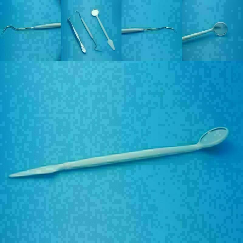 Dental Tartar Calculus Plaque Remover, Tooth Scraper, Dental Mirror Set_* E F5C1