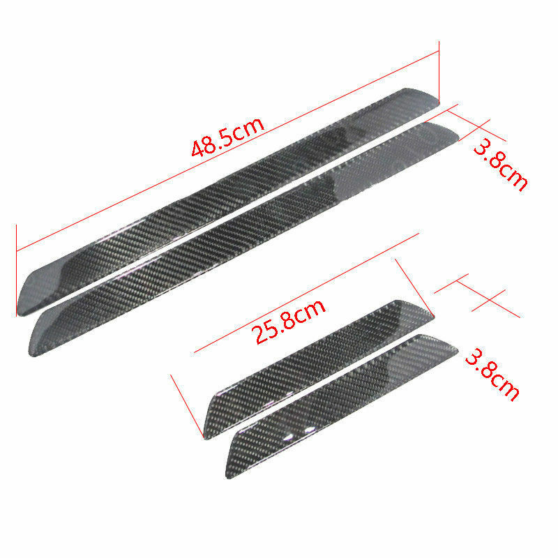 4 Door Sill Carbon Fiber Car Scuff Plate Cover Panel Step Protector For VW Jetta