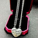 Mother Daughter Forever 2 Part Love Break Heart Pendent Friendship Necklace Y3L5