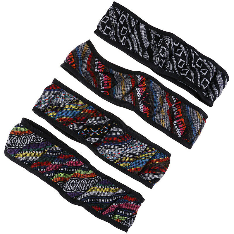 1x Pretty Ethnic Auto Car Steering Wheel Cover Breathable Flax Universal Mw