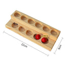 1X(11 Holes Wooden Essential Oil Tray Handmade Natural Wood Display Rack De