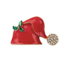 Rhinestone Crystal Enamel Family Gifts Wedding Christmas Brooch Pins A