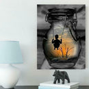 5D DIY Full Drill Diamond Painting Man in the Bottle Embroidery Mosaic Kit
