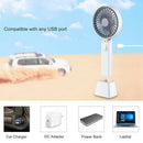 Portable Fan Battery Operated Desk Fan Usb Small Fan Rechargeable Hand Fan,