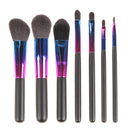 7pcs/set New Colorful Makeup Brushes Facial Makeup Cosmetics Brushes Set A