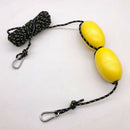 Canoe Kayak Anchor Float Rope Buoy with Clip & Nylon Cord Rope Length 9.1m