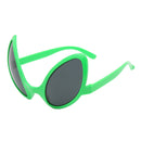 Novelty Alien Party Glasses Fancy Dress Costume Green Frame Gray Lens