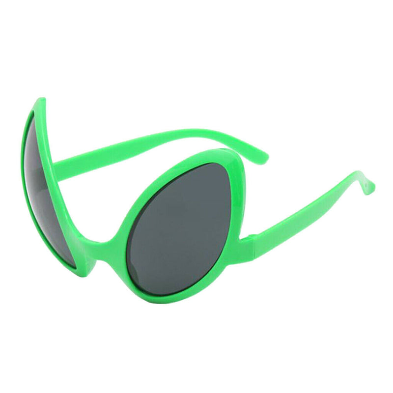 Novelty Alien Party Glasses Fancy Dress Costume Green Frame Gray Lens