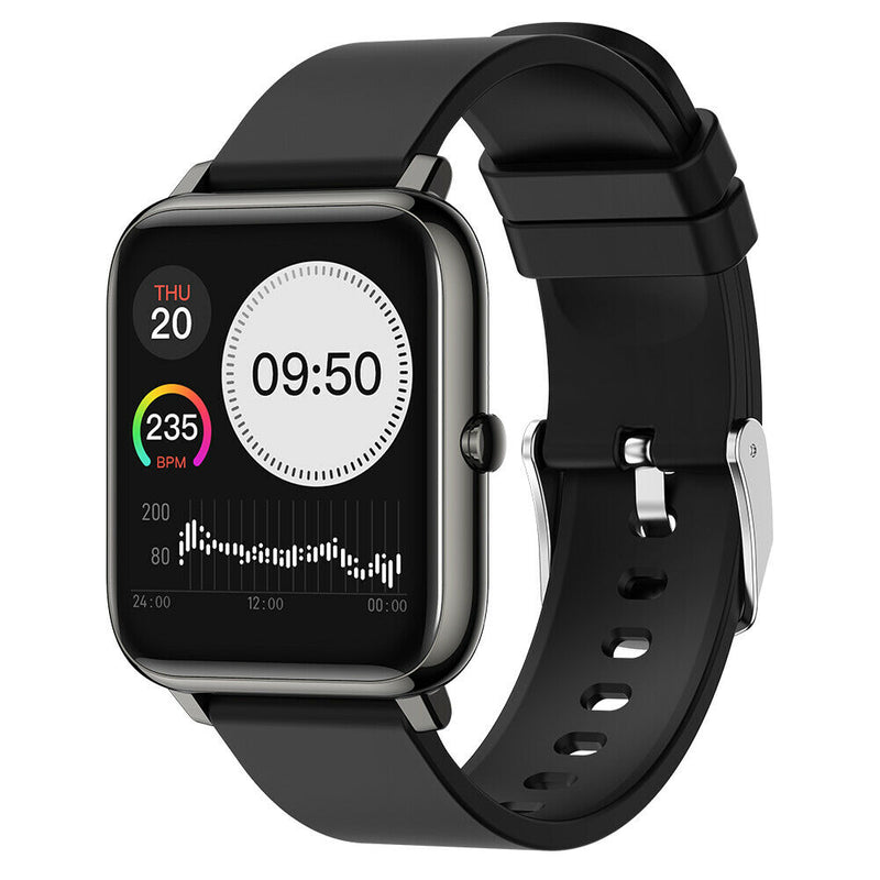 P22 Smart Watch Blood Pressure Heart Rate Monitor Sport Smartwatch (Black)