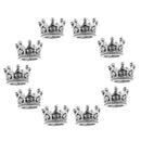 10 Pcs Mini Crown Charms Beads for Jewelry Findings Making 6 x11mm Sliver