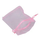 60 x Organza Bag Wedding Jewelry Yarn Bag 120 x 100 mm - Pink