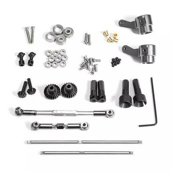 1/16 RC Car Spare Parts Metal Front Rear Axle Gear/Steering Rod for WPL B14 B16