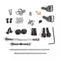 1/16 RC Car Spare Parts Metal Front Rear Axle Gear/Steering Rod for WPL B14 B16