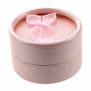 5pcs Cardboard Round Jewelry Ring Necklace Earring Gift Package Case Box DisP4Q2