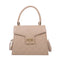 Lattice Pattern PU Women Shoulder Bags Elegant Crossbody Handbags (Khaki)