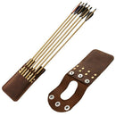 Leather Quiver Capable Of Loading 6 Arrows for Bow Archery