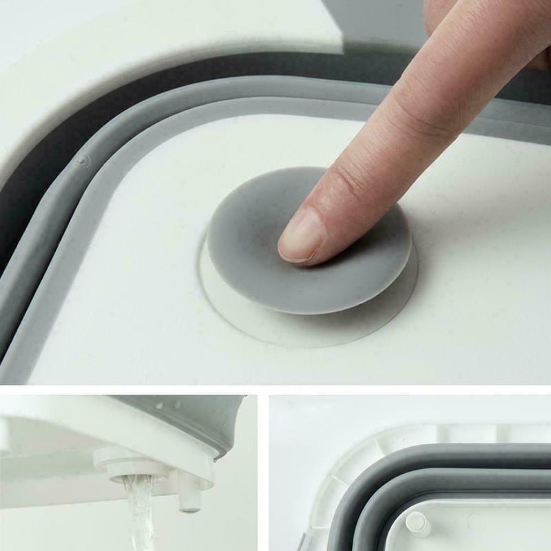Multifunction Collapsible Cutting Board Drain Basket Basin 2019 Vegetable I9X0