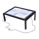 Large A4 Page Hands Free 3x Magnifying Glass With Light  Magnifier Reading LJ