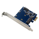 PCI-E PCIe To MSATA SSD And SATA 3.0 Combo Extender Adapter Card 6.0Gbps