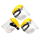 3x Safety Full Face Shield Clear Glasses Protector Anti-Fog Work Protective