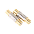 2X Single RCA Phono Coupler Female To Female Adapter Extender Adapter