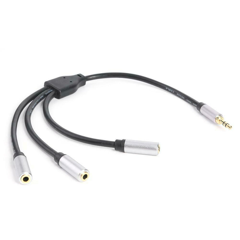 3.5mm Audio Splitter Cable 3.5mm TRS Plug Male to 3x 1/8 Jack Female 1ft