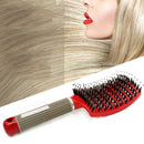 Curved Hair Rows Anti Static Vent Comb Brush Barber Hairdressing Massag GYE